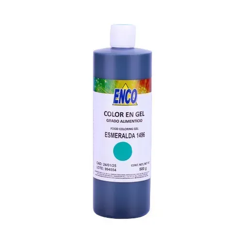 Mega Color Gel Esmeralda 500 Grs ENCO 1496-500