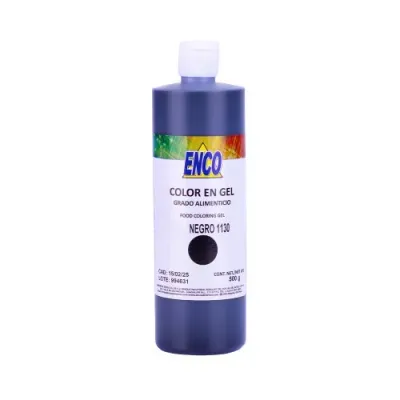 Mega Color Gel Negro 500 Grs ENCO 1130-500