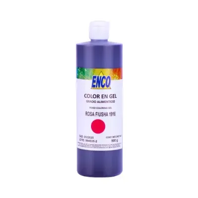 Mega Color Gel Rosa Fiusha 500 Grs ENCO 1916-500