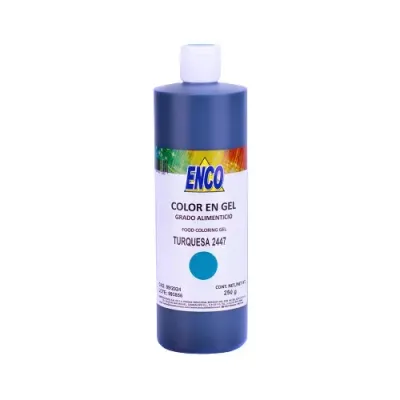 Mega Color Gel Turquesa 500 Grs ENCO 2447-500