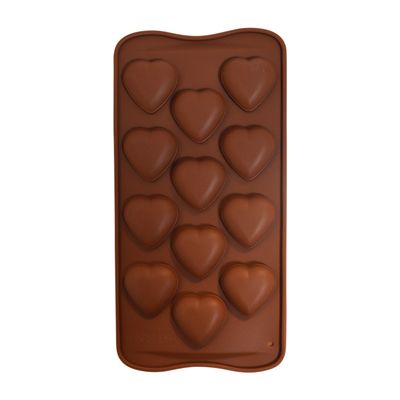 13304324 Molde Silicon 12 Corazones San Valentín
