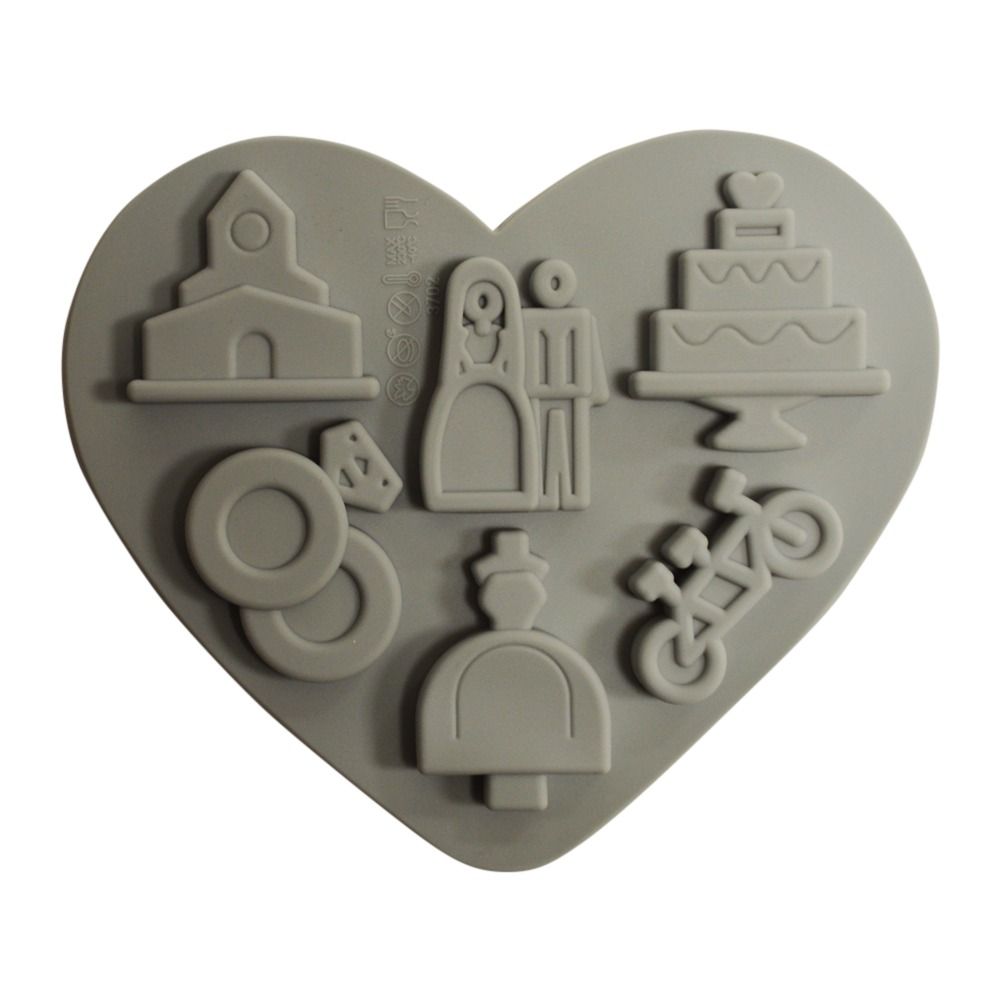 Molde Silicon Boda San Valentin