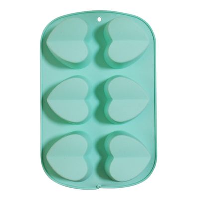 13305187 Molde Silicon 6 Corazones San Valentin