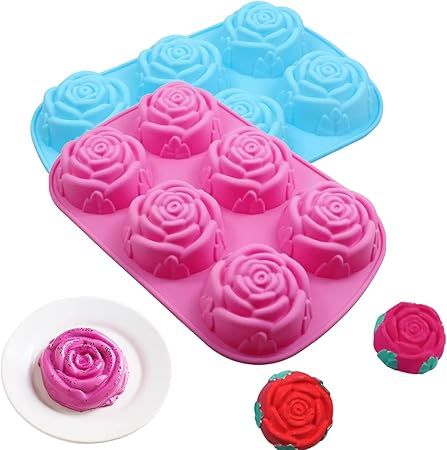 T-5082 Molde Silicon 6 Rosas San Valentín