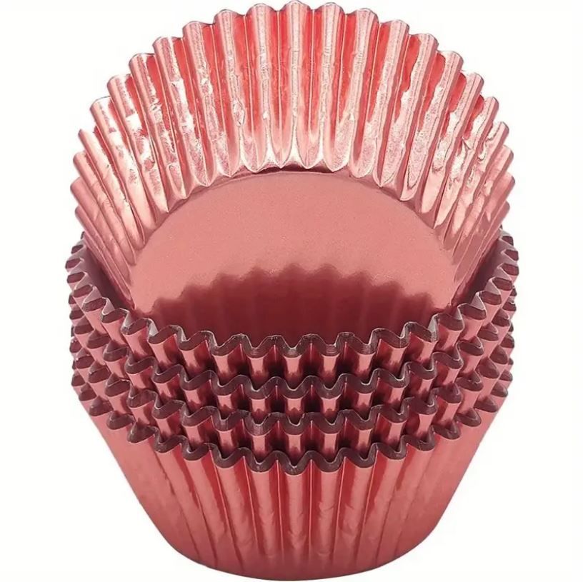 CMMP-100 Bake Darling Capacillo Mini Rosa Metálico 100 Pzas #4