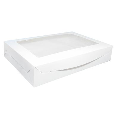 CAJA 24 Caja Blanca C/ Ventana (30.5*21*5.5 Cm) 6 Donas