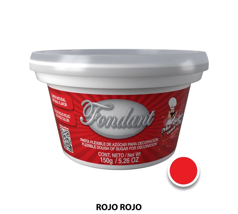 MA BAKER&CHEF FOPA03RONA-150 Fondant Super rojo 150 Grs