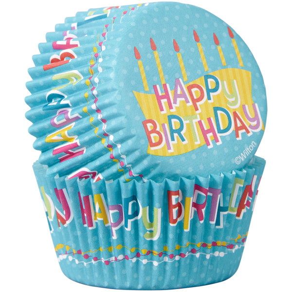WILTON 191005968 Capacillo Std Happy Birthday 50 Pzas