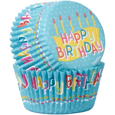 WILTON 191005968 Capacillo Std Happy Birthday 50 Pzas