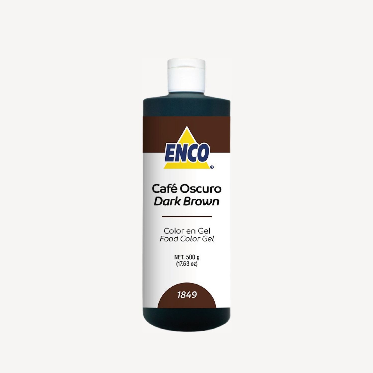 Mega Color en gel Café Oscuro 500 gr ENCO 1849-500