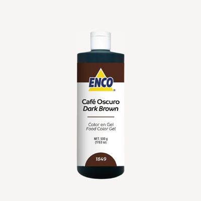 Mega Color en gel Café Oscuro 500 gr ENCO 1849-500