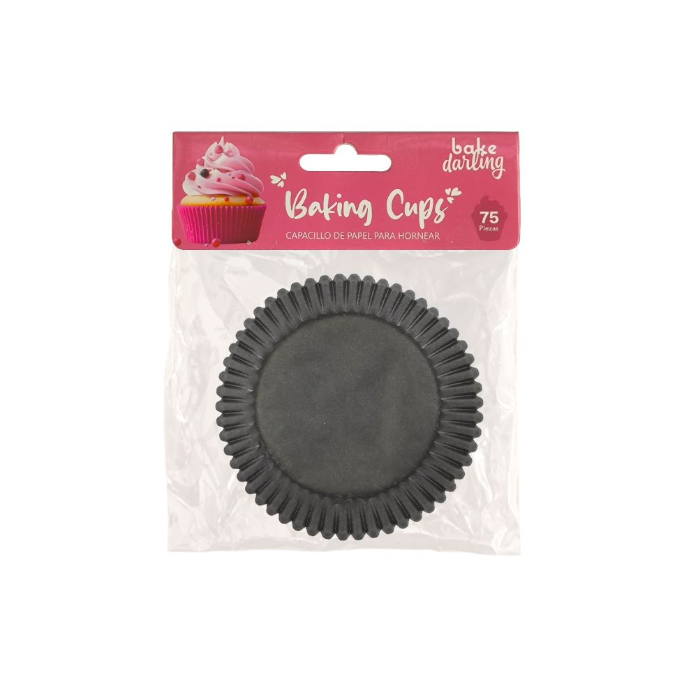 BAKE DARLING 888-399 Capacillo Estándar Super Black 75 Pzas