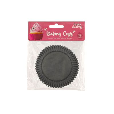 BAKE DARLING 888-399 Capacillo Estándar Super Black 75 Pzas