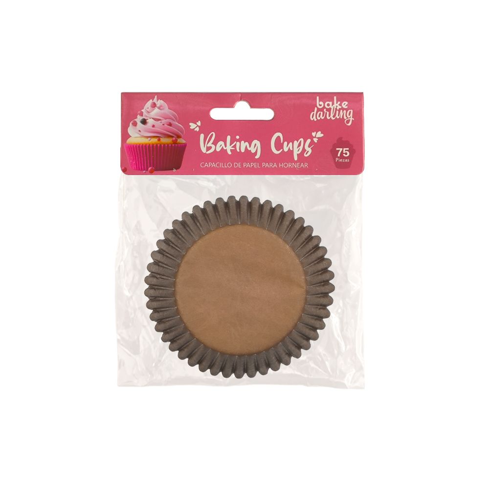 BAKE DARLING 888-397 Capacillo Estándar Brown 75 Pzas