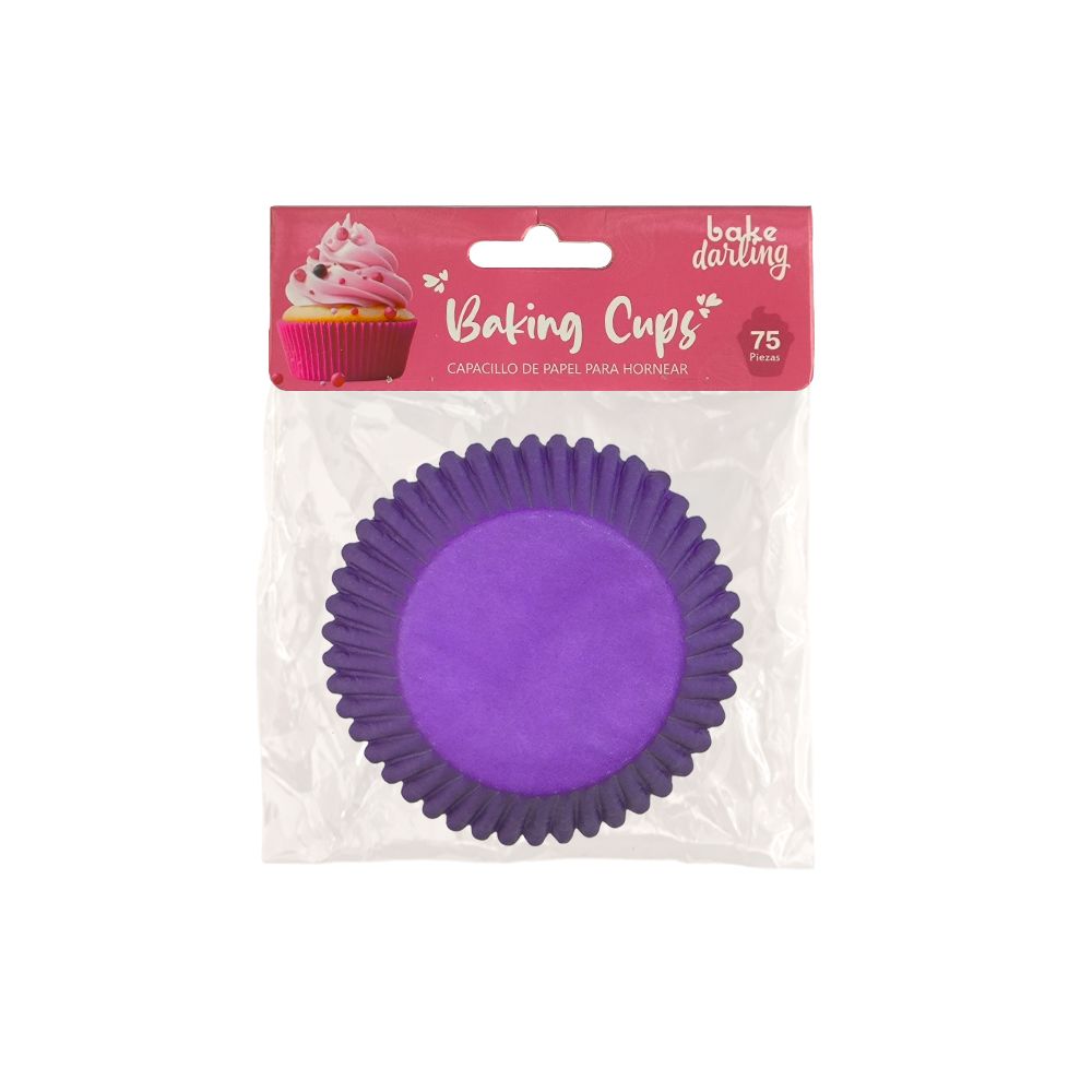 BAKE DARLING 888-394 Capacillo Estándar Purple 75 Pzas