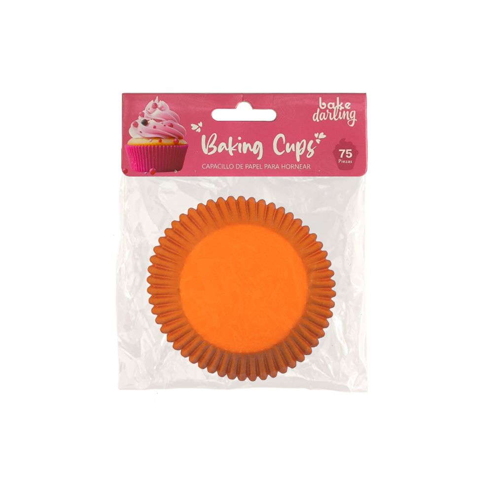 BAKE DARLING 888-395 Capacillo Estándar Neon Orange 75 Pzas