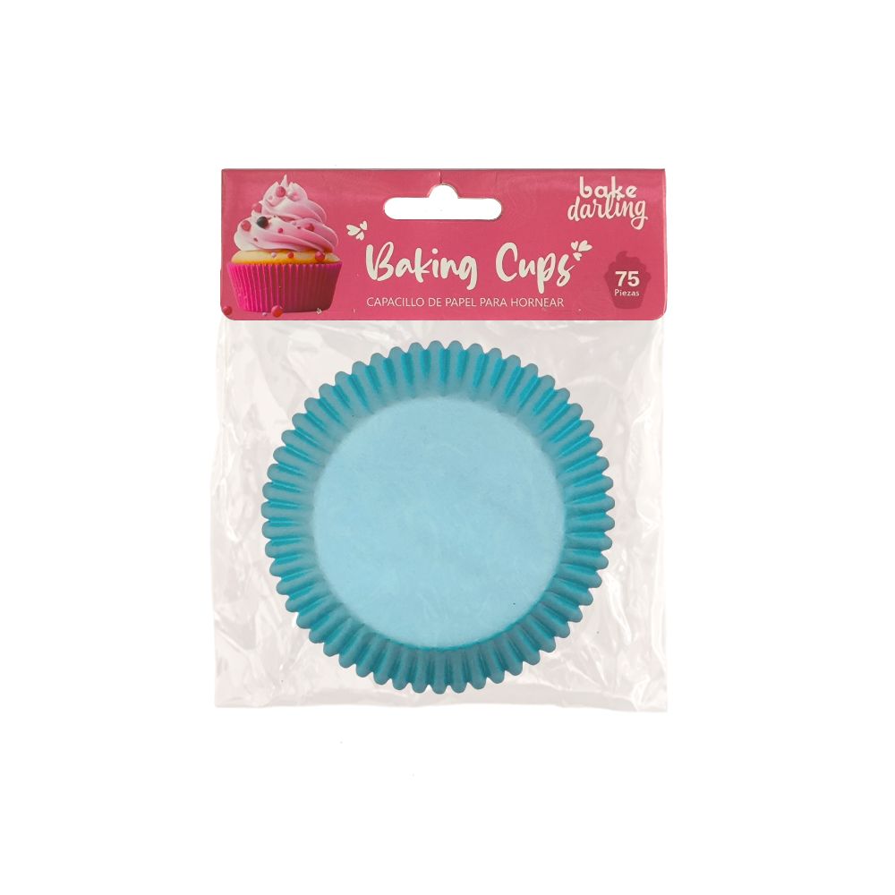 BAKE DARLING 888-198 Capacillo Estándar Light Cyan 75 Pzas