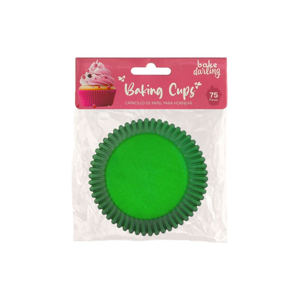 BAKE DARLING 888-398 Capacillo Estándar Leaf  Green 75 Pzas