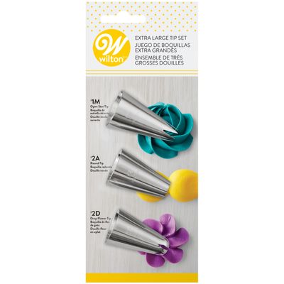 WILTON 418-6609 Duyas Extra Grandes Set 1M 2A 2D