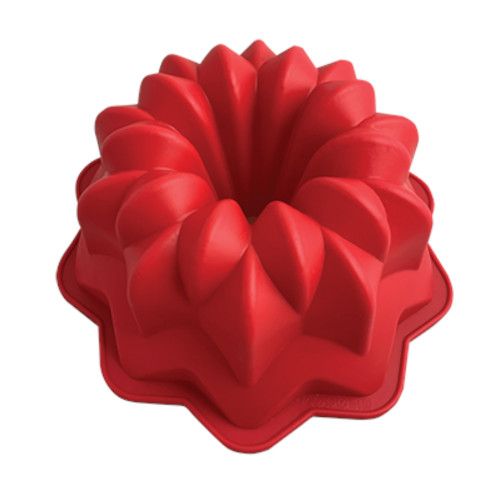 SIL001017 Molde De Silicon Rosca Flor Imperial 25 cm