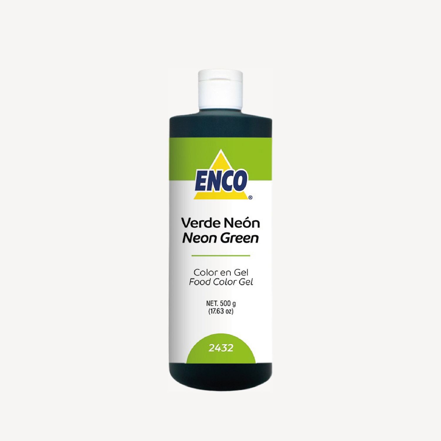 Mega Color Gel Verde Neón 500 Grs ENCO 2432-500