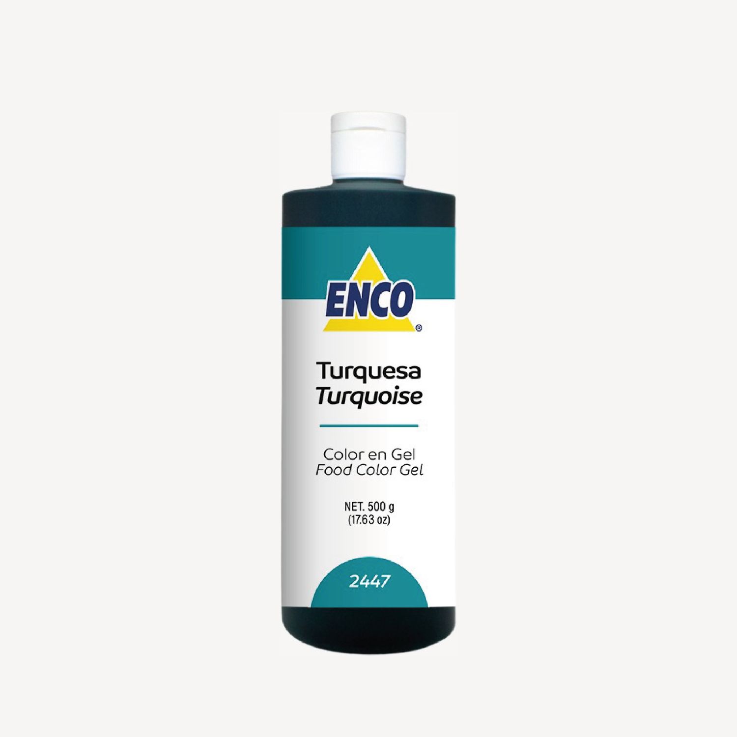 Mega Color Gel Turquesa 500 Grs ENCO 2447-500