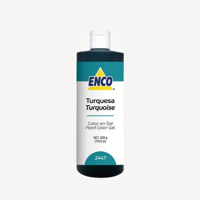 Mega Color Gel Turquesa 500 Grs ENCO 2447-500