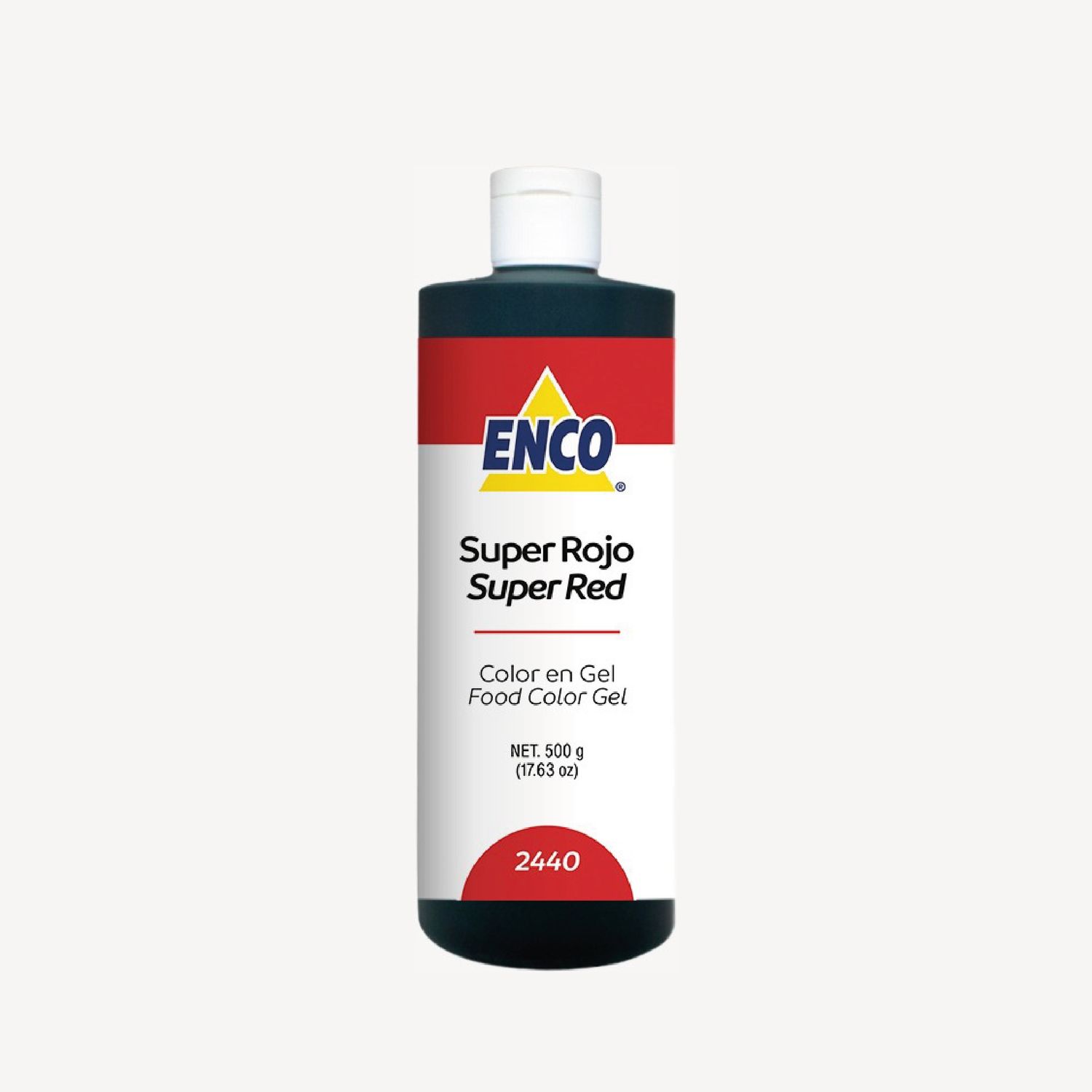 Mega Color Gel Super Rojo 500 Grs ENCO 2440-500
