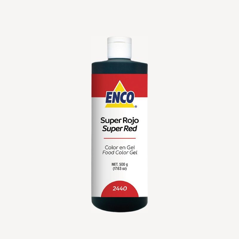 Mega Color Gel Super Rojo 500 Grs ENCO 2440-500
