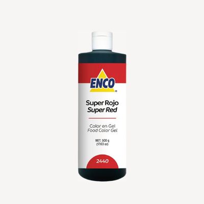 Mega Color Gel Super Rojo 500 Grs ENCO 2440-500