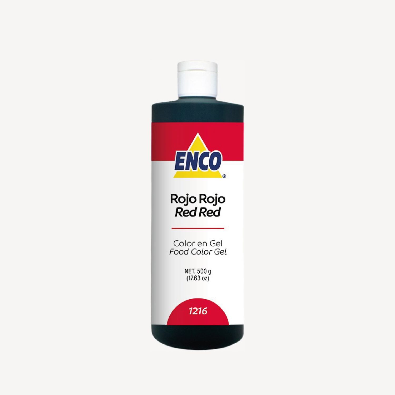 Mega Color en gel Rojo Rojo 500 gr ENCO 1216-500