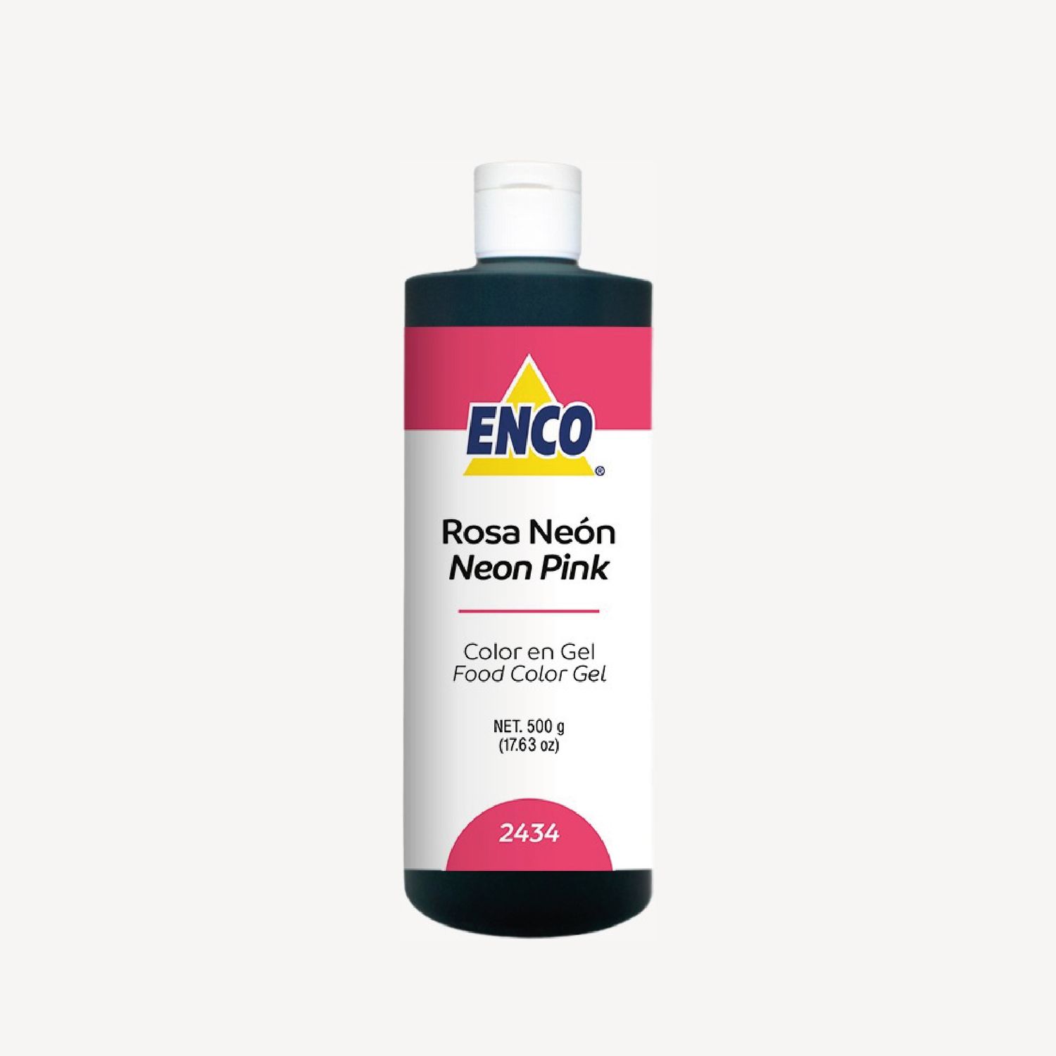 Mega Color Gel Rosa Neón 500 Grs ENCO 2434-500