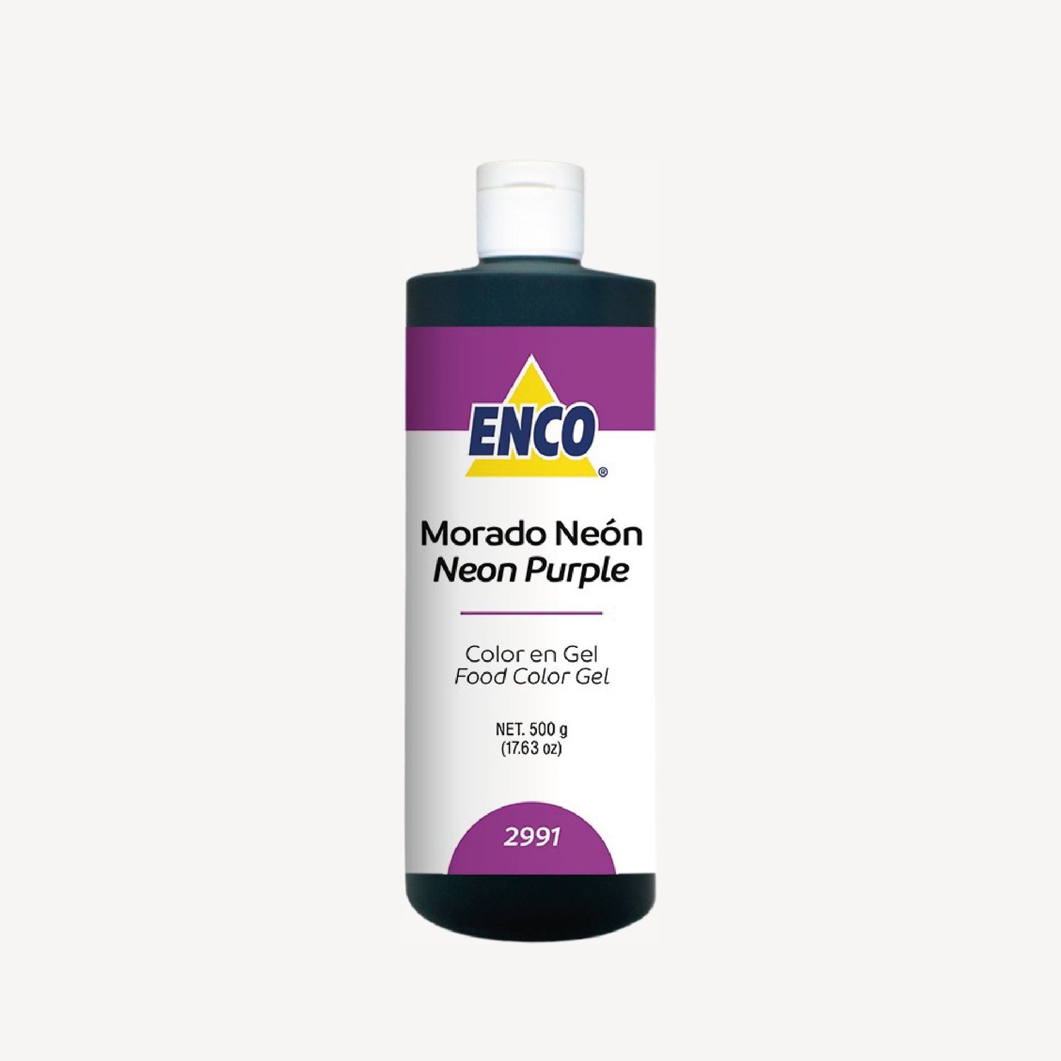 Mega Color Gel Morado Neón 500 Grs ENCO 2991-500