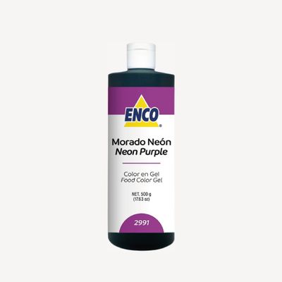 Mega Color Gel Morado Neón 500 Grs ENCO 2991-500