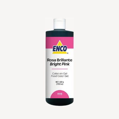 Mega Colorante en gel Rosa Brillante 500 gr ENCO 1115-500
