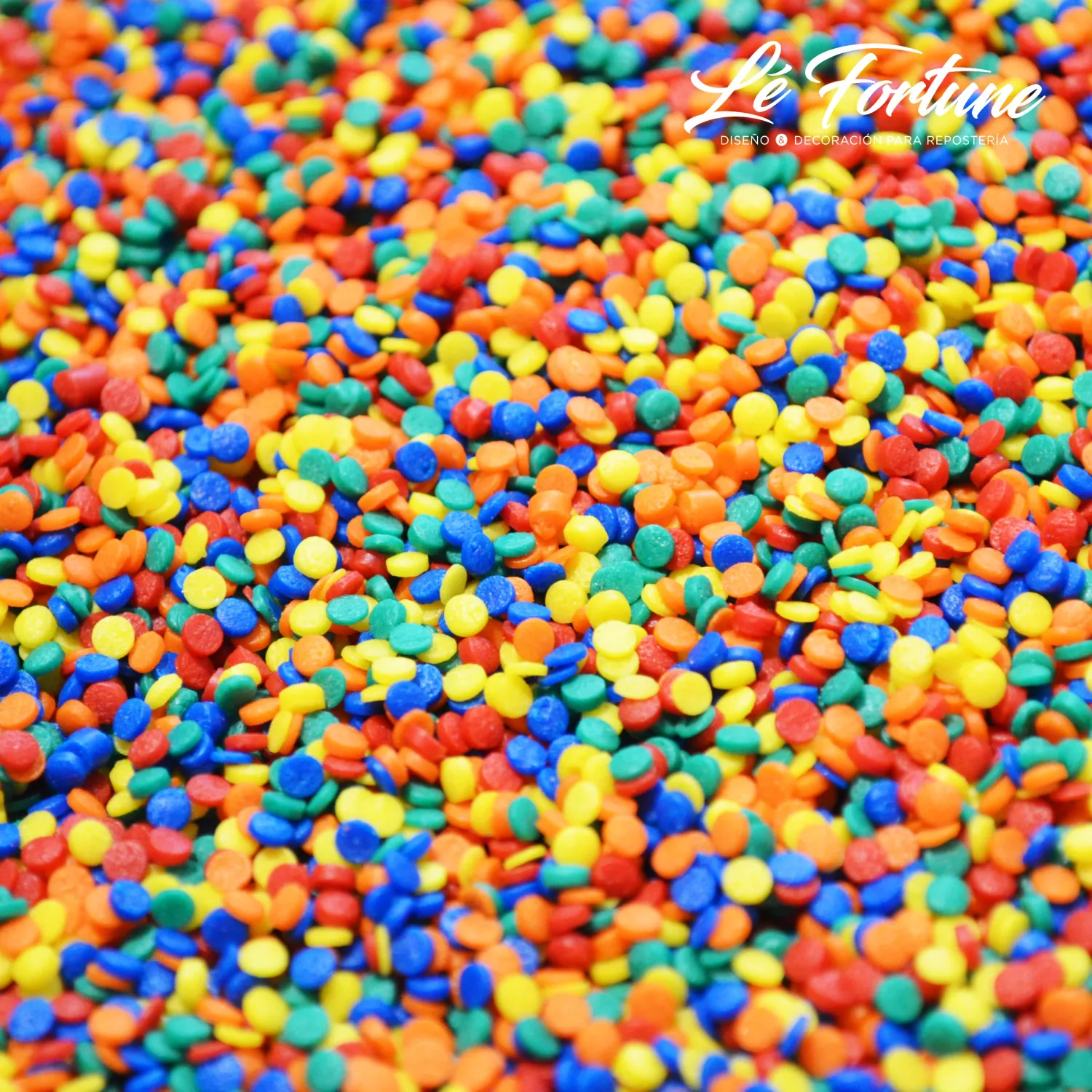 Q51574 Confeti Redondo Mediano Tono Brillante 1 Kilo