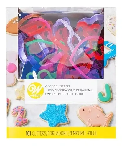 WILTON 2304-1040 Cortadores Galleta Surtido 101 Piezas.