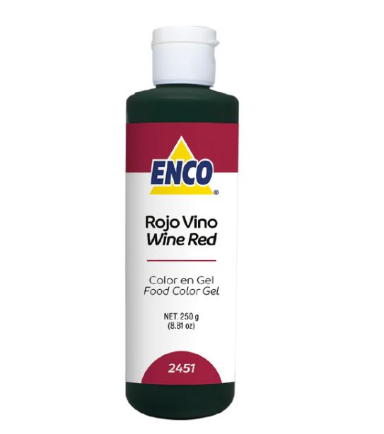 2451-250 Color Rojo Vino 250 Grs Enco.