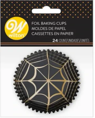 WILTON 415-0-0512 Capacillo Estándar Telaraña Halloween 24 Piezas.