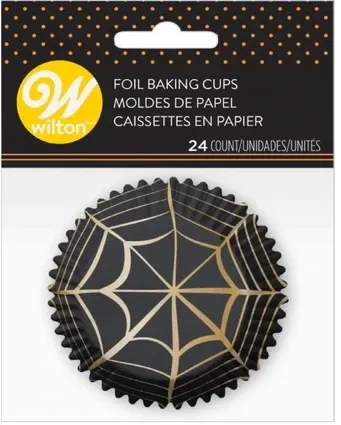 WILTON 415-0-0512 Capacillo Estándar Telaraña Halloween 24 Piezas.