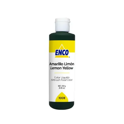 ENCO 1008-250 Color Liquido Amarillo Limon 250 Grs