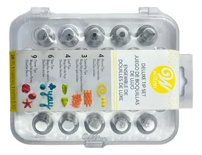 WILTON 2104-2610 Estuche De Boquillas Lujo 29 Piezas