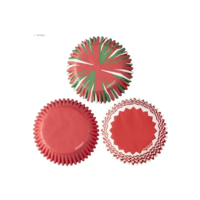 WILTON 191011005 Capacillo Estándar Colores Navidad 75 Pz.