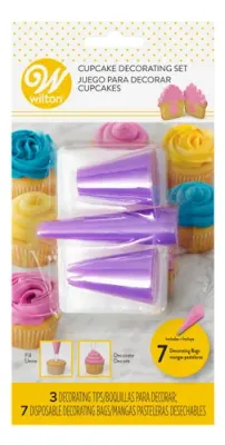 WILTON 2104-5833 Juego Para Decoración Cupcakes 7 Piezas.