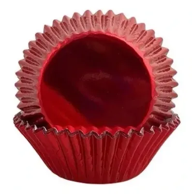 BAKE DARLING CMR-50 Capacillo Std Rojo Metálico 50 Pz