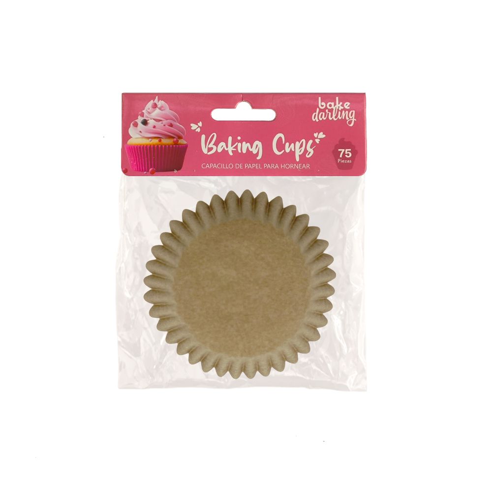 BAKE DARLING 888-175 Capacillo Estándar Kraft 75 Piezas