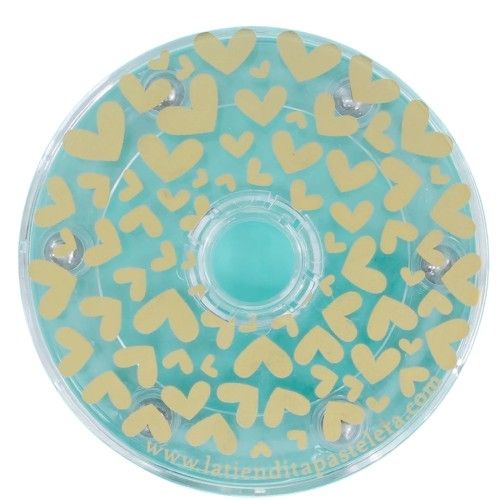 VC1-005 Base Giratoria Para Galletas Chica (Dorada) Vanille Couture