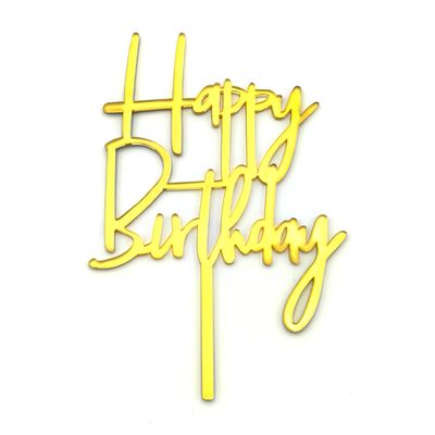 BAKE DARLING BDLG-A01 Letrero Acrílico Happy  Birthday 1