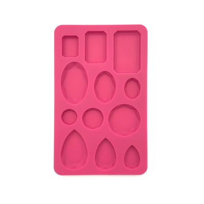 Molde Silicon Piedras Preciosas Gemas, Rubíes 12 Cav.