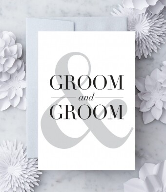 Groom & Groom Greeting Card